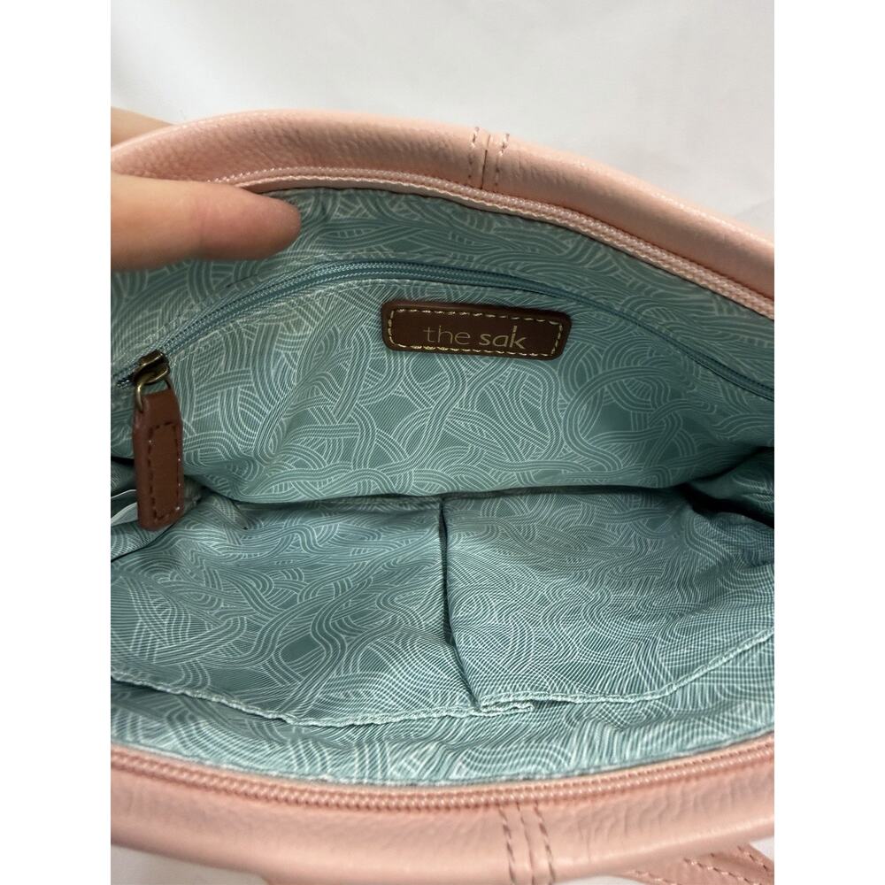 The Sak Iris Demi Crossbody Blush Pink Teal Liner - Picture 5 of 6